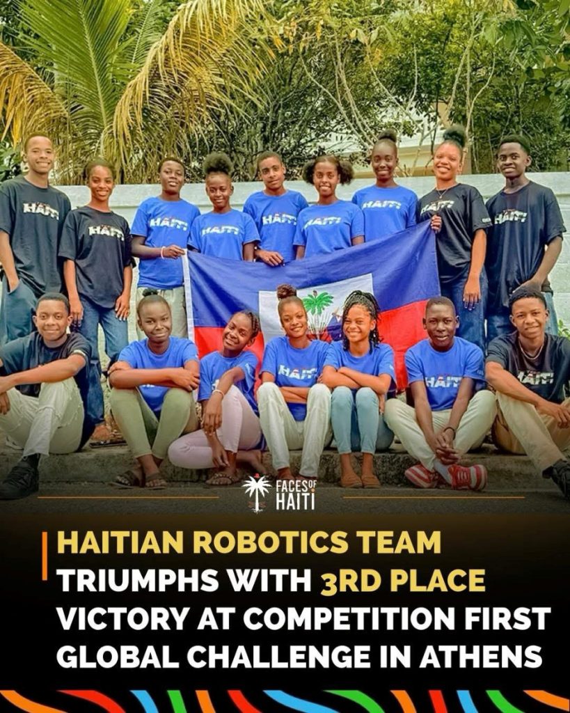 El equipo de robótica haitiana triunfa con el 3er lugar
